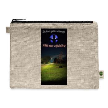 Flashlight at night - Hemp Carry All Pouch - natural - Front