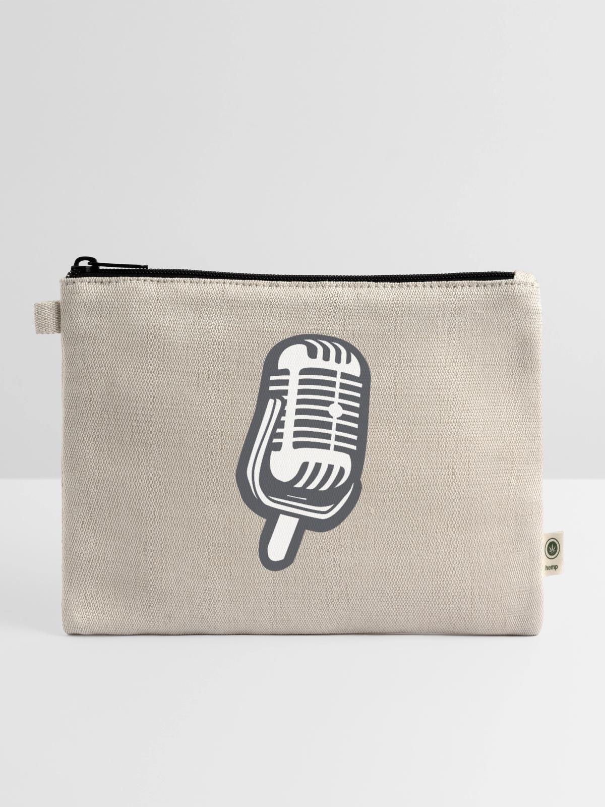 microphone - Hemp Carry All Pouch - natural - Front