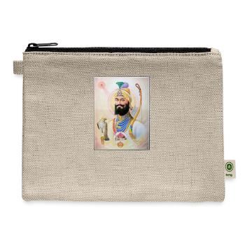 guru govind singh Computer Backpack guru new shirt - Hemp Carry All Pouch - natural - Front