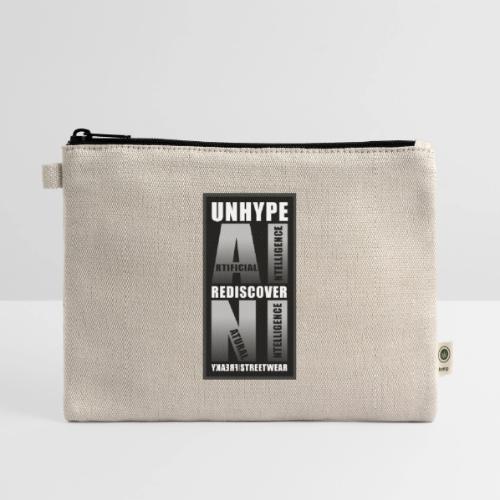 Unhype AI Rediscover NI - Hemp Carry All Pouch