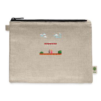 Pixel next level is coming - Hemp Carry All Pouch - natural - Front