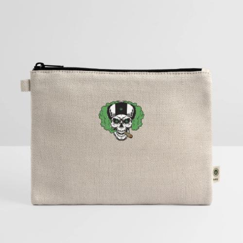 skull smoke cloud 2 - Hemp Carry All Pouch