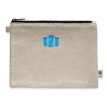 AquaSip Refreshing Water Sipper Set - Hemp Carry All Pouch - natural - Front