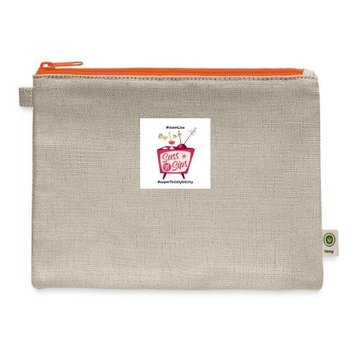 sassnsips com team lisa - Hemp Carry All Pouch