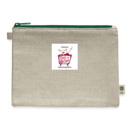 sassnsips com team lisa - Hemp Carry All Pouch