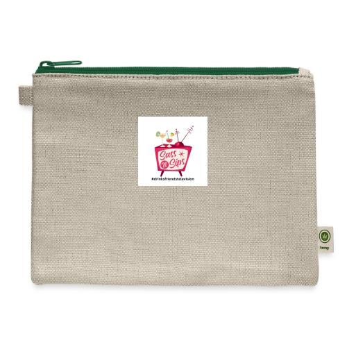 sassnsips com drinksfriendstelevision - Hemp Carry All Pouch