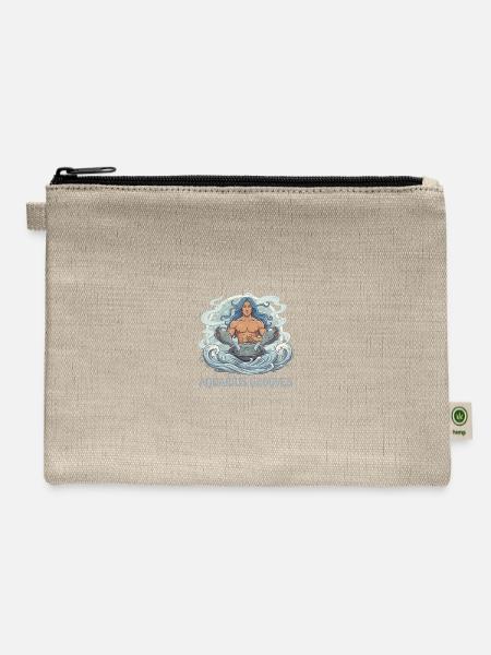 Aquarius pan - Hemp Carry All Pouch - natural