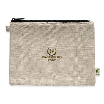 Fearless Lion Courage - Hemp Carry All Pouch - natural - Front