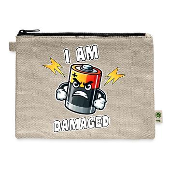 Emotional Depth Self-Perception Acceptance - Hemp Carry All Pouch - natural - Front