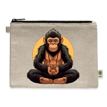 Monkey Yogi - Hemp Carry All Pouch - natural - Front