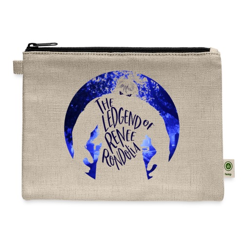 The Legend Renee Rondolia, Blue - Hemp Carry All Pouch