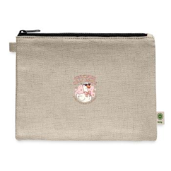 Certified Silly Goose Cartoon - Hemp Carry All Pouch - natural - Front