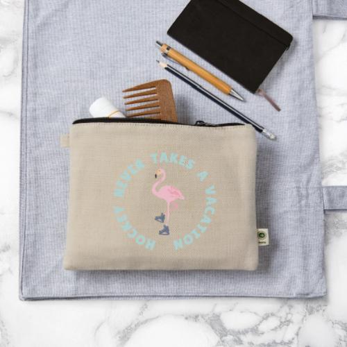 SUMMER HOCKEY FLAMINGO - Hemp Carry All Pouch