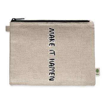Make It Happen - Hemp Carry All Pouch - natural - Front