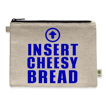 insert cheesy bread - Hemp Carry All Pouch - natural - Front