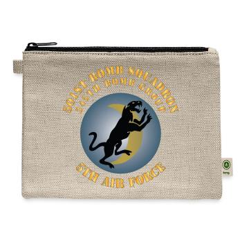 SSI AAF 5th AF 345th BG 501st Bomb Squadron X 300 - Hemp Carry All Pouch - natural - Front