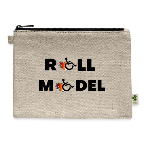 Roll model in a wheelchair, for wheelchair users - Hemp Carry All Pouch