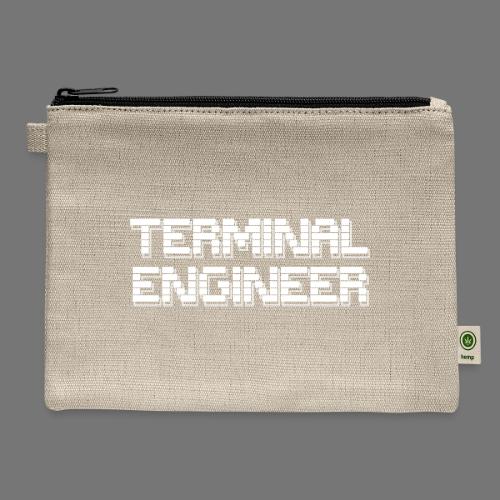 Terminal Engineer ASCII Double Print - Hemp Carry All Pouch