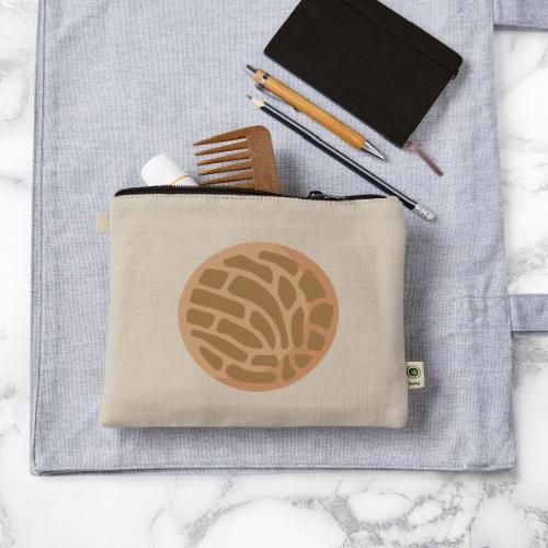 Chocolate Concha Mexican Pan Dulce - Hemp Carry All Pouch