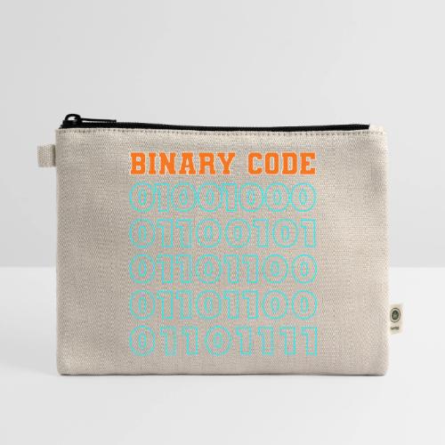 Say Hello in Binary code - Hemp Carry All Pouch