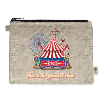 Circus-this is the greatest show - Hemp Carry All Pouch - natural - Front