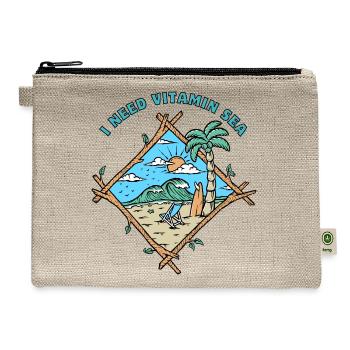 Summer Vibes - Hemp Carry All Pouch - natural - Front