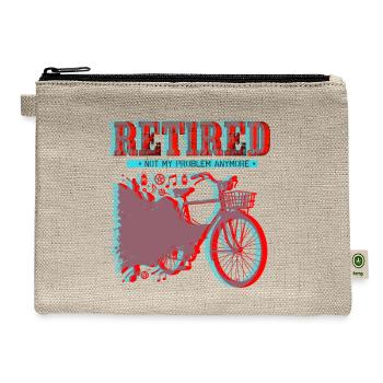 Retired Ride Attitude - Hemp Carry All Pouch - natural - Front
