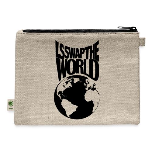 LS Swap the World (Front & Back) - Hemp Carry All Pouch