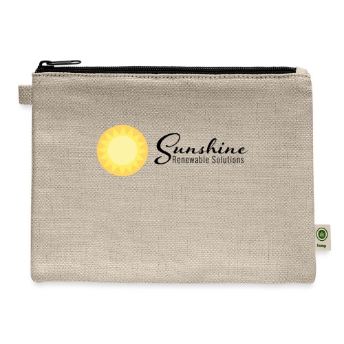 Sunshine Renewable Solutions Dual Logo - Hemp Carry All Pouch