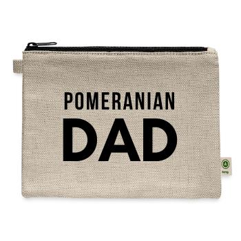Pomeranian Dad - Hemp Carry All Pouch - natural - Front