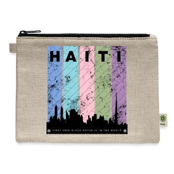 Republic of Haiti - Hemp Carry All Pouch - natural - Front