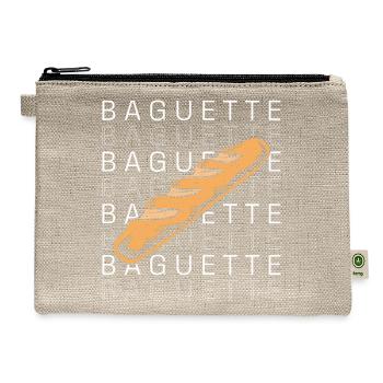 French Bread Baguette - Hemp Carry All Pouch - natural - Front