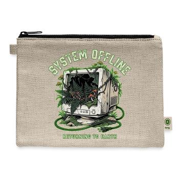 System Offline Returning Earth - Hemp Carry All Pouch - natural - Front