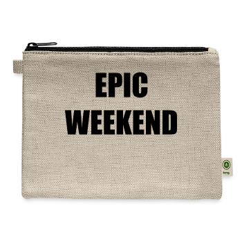 Epic Weekend - Hemp Carry All Pouch - natural - Front