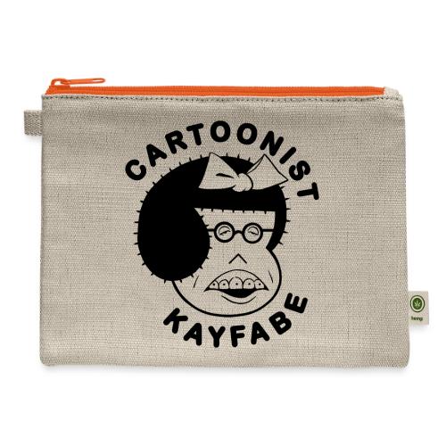 Nancy+Butthead+LittleLulu+Herbie Black ink - Hemp Carry All Pouch
