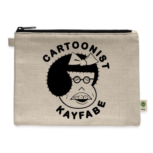 Nancy+Butthead+LittleLulu+Herbie Black ink - Hemp Carry All Pouch