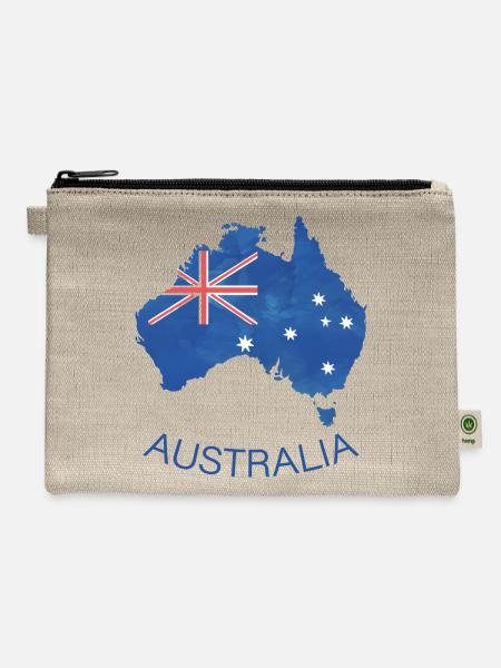 australia logo - Hemp Carry All Pouch - natural