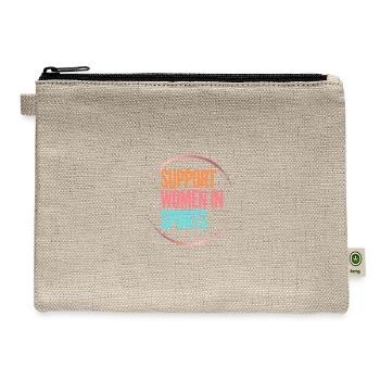SUPPORT WOMEN IN SPORTS - Hemp Carry All Pouch - natural - Front