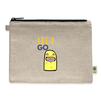 LET'S GO - Hemp Carry All Pouch - natural - Front