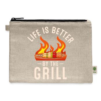 Life Is Better By The Grill - Hemp Carry All Pouch - natural - Front