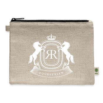 Equestrian Rider: Rock N Roll Magic - Hemp Carry All Pouch - natural - Front