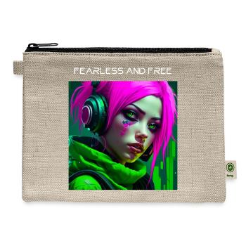 Fearless And Free - Hemp Carry All Pouch - natural - Front