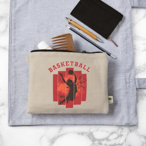 Basketball Mode On - Hemp Carry All Pouch