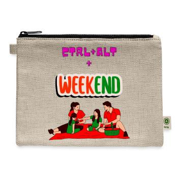 ctrl+alt+weekend - Hemp Carry All Pouch - natural - Front
