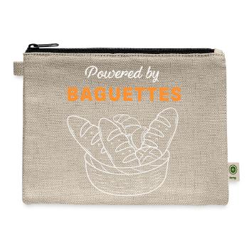 French Bread Baguette - Hemp Carry All Pouch - natural - Front
