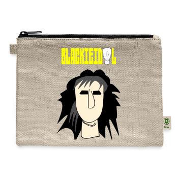 Abstract Minimal Portrait Noir - Hemp Carry All Pouch - natural - Front