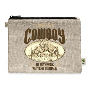 Long Live Cowboy Authentic Western - Hemp Carry All Pouch - natural - Front