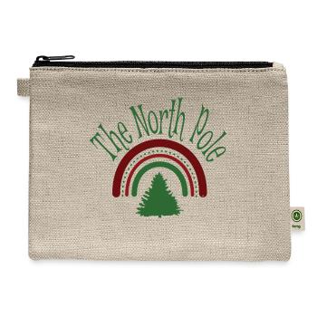 North Pole Sweatshirt - Hemp Carry All Pouch - natural - Front