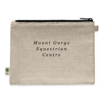 Mount Gorge Equestrian Centre (Merchandise) - Hemp Carry All Pouch - natural - Back