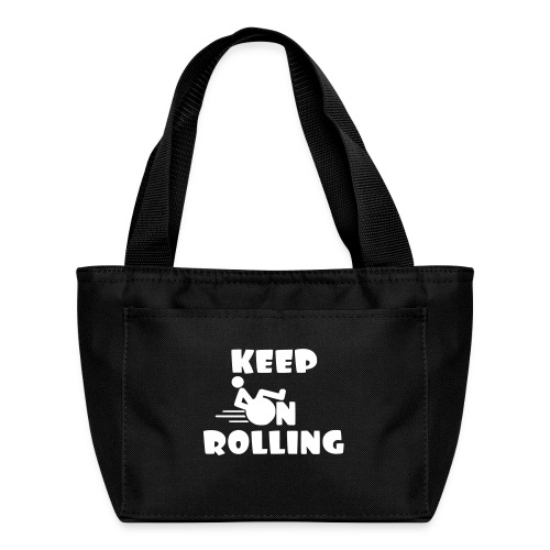 Keep on rolling with your wheelchair * - Recycled Insulated Lunch Bag
